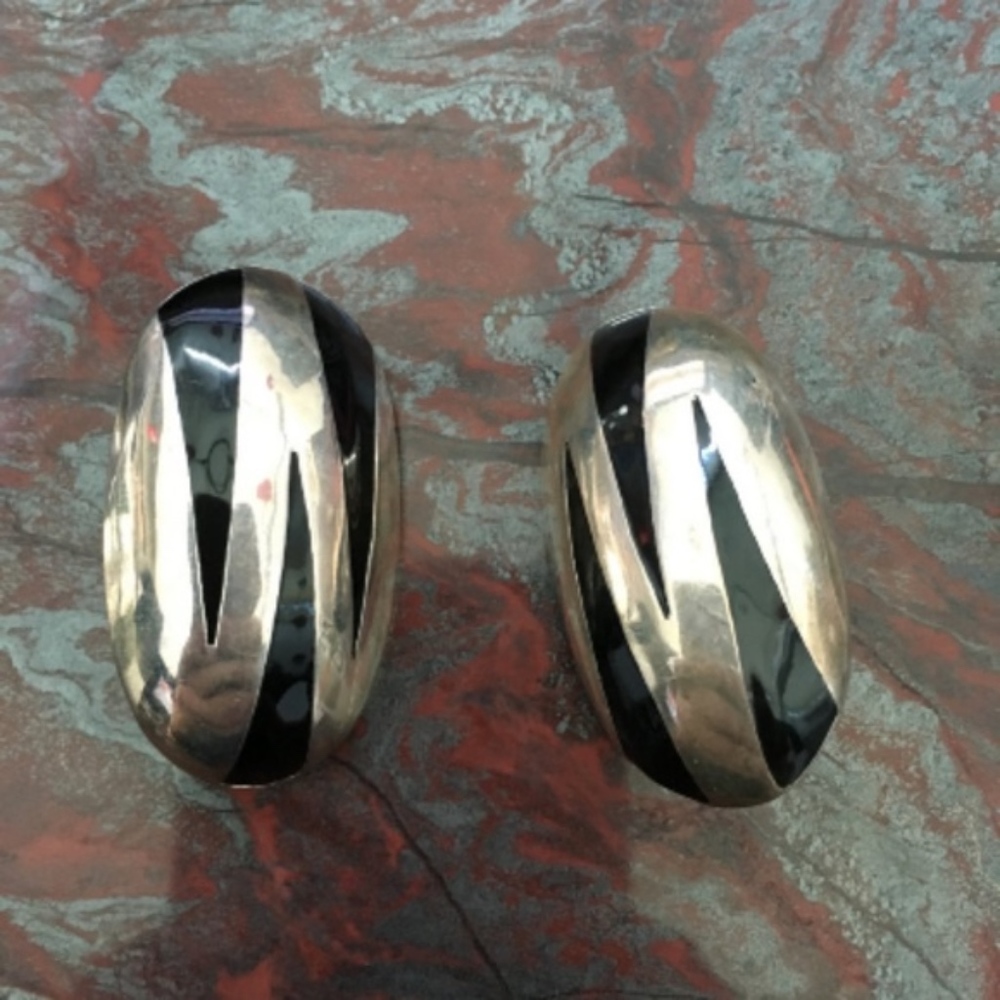 SS Tiger Striped CLIP ON Earrings